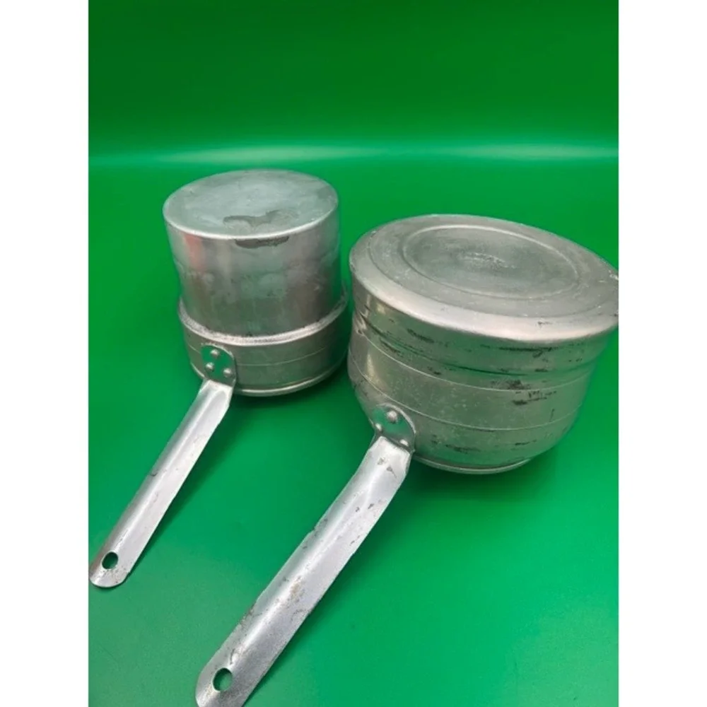 Vintage COMET Aluminum Double Boiler 2 Piece Set Popular Aluminum Made in USA